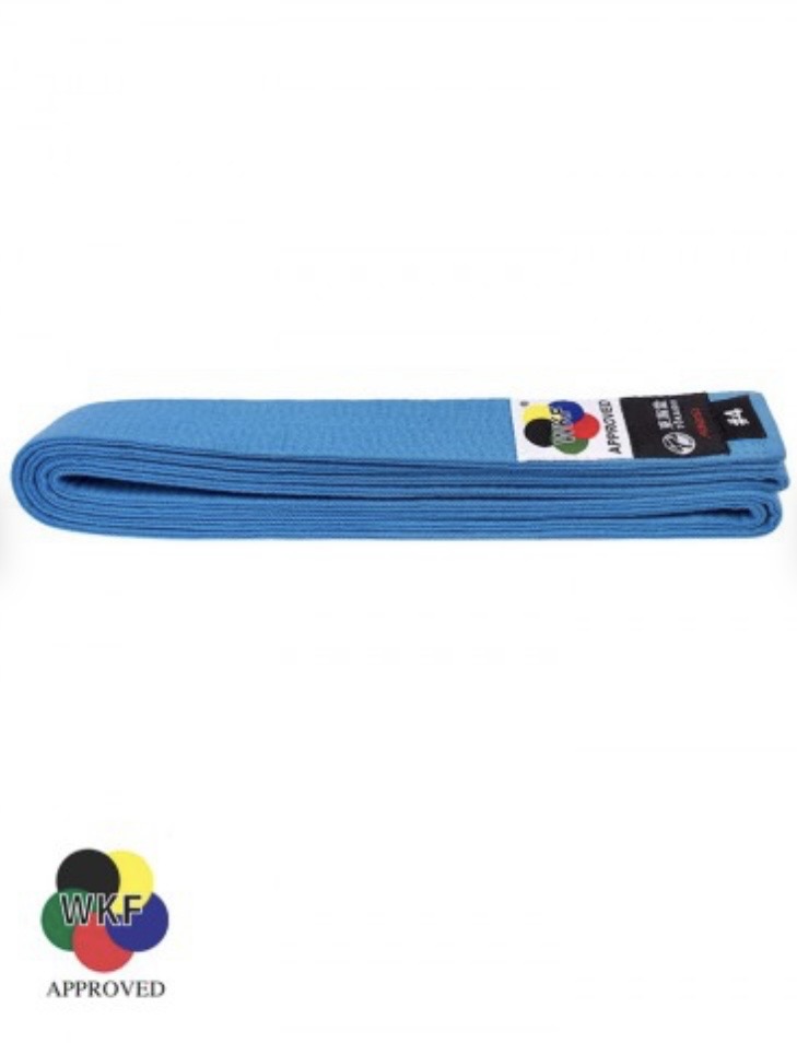 Tokaido WKF Gürtel Blau Detail 2
